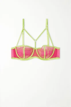 Colorful Tulle Balconette Bra - Balconette - Women | Tezenis