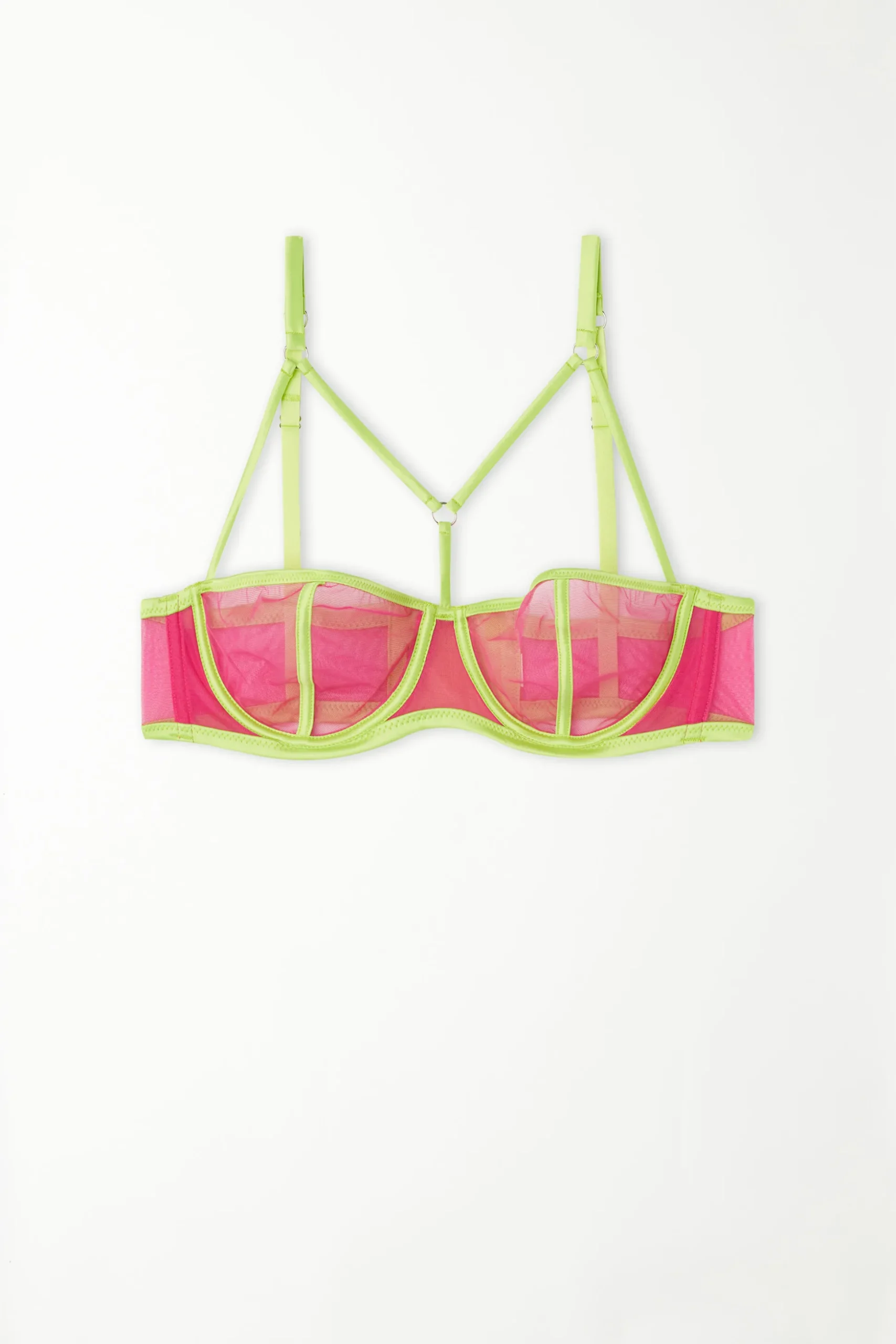 Colorful Tulle Balconette Bra - Balconette - Women | Tezenis
