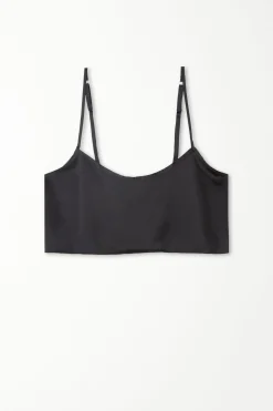 Colorful Tulle Satin Cropped Tank Top - Tank Tops - Women | Tezenis
