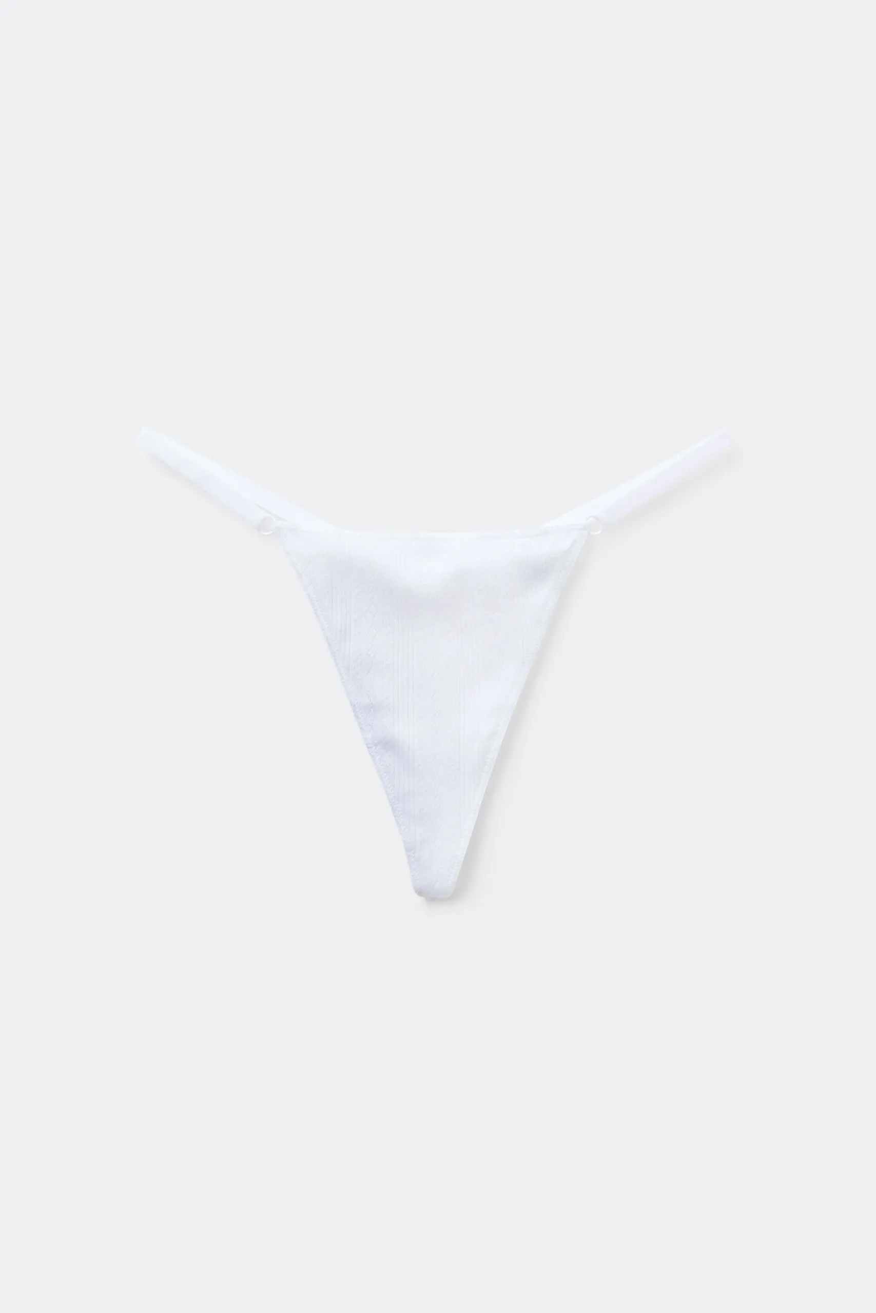 Cotone Pointelle String Brazilian Panties - G-strings And Thongs - Women | Tezenis