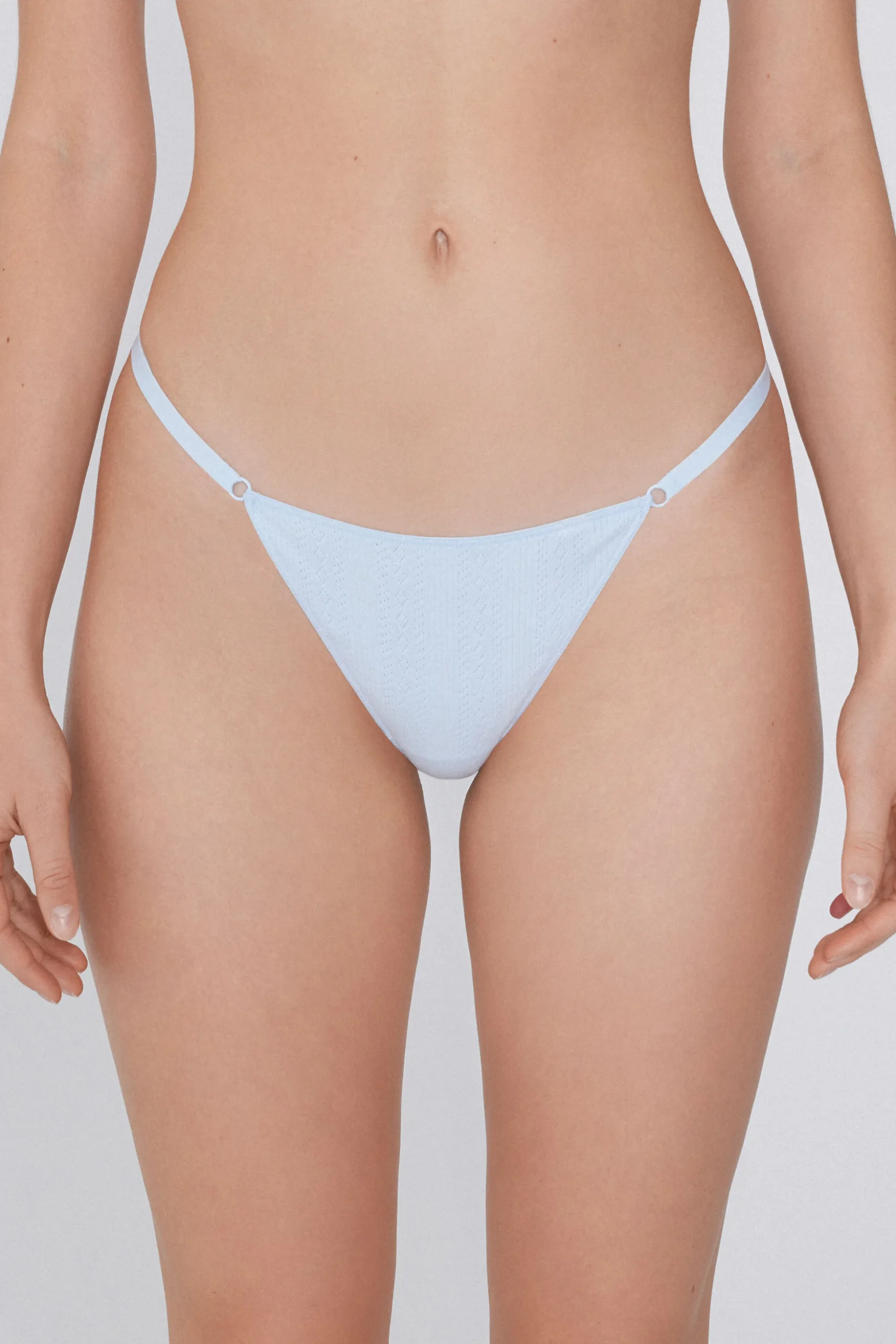 Cotone Pointelle String Brazilian Panties - G-strings And Thongs - Women | Tezenis