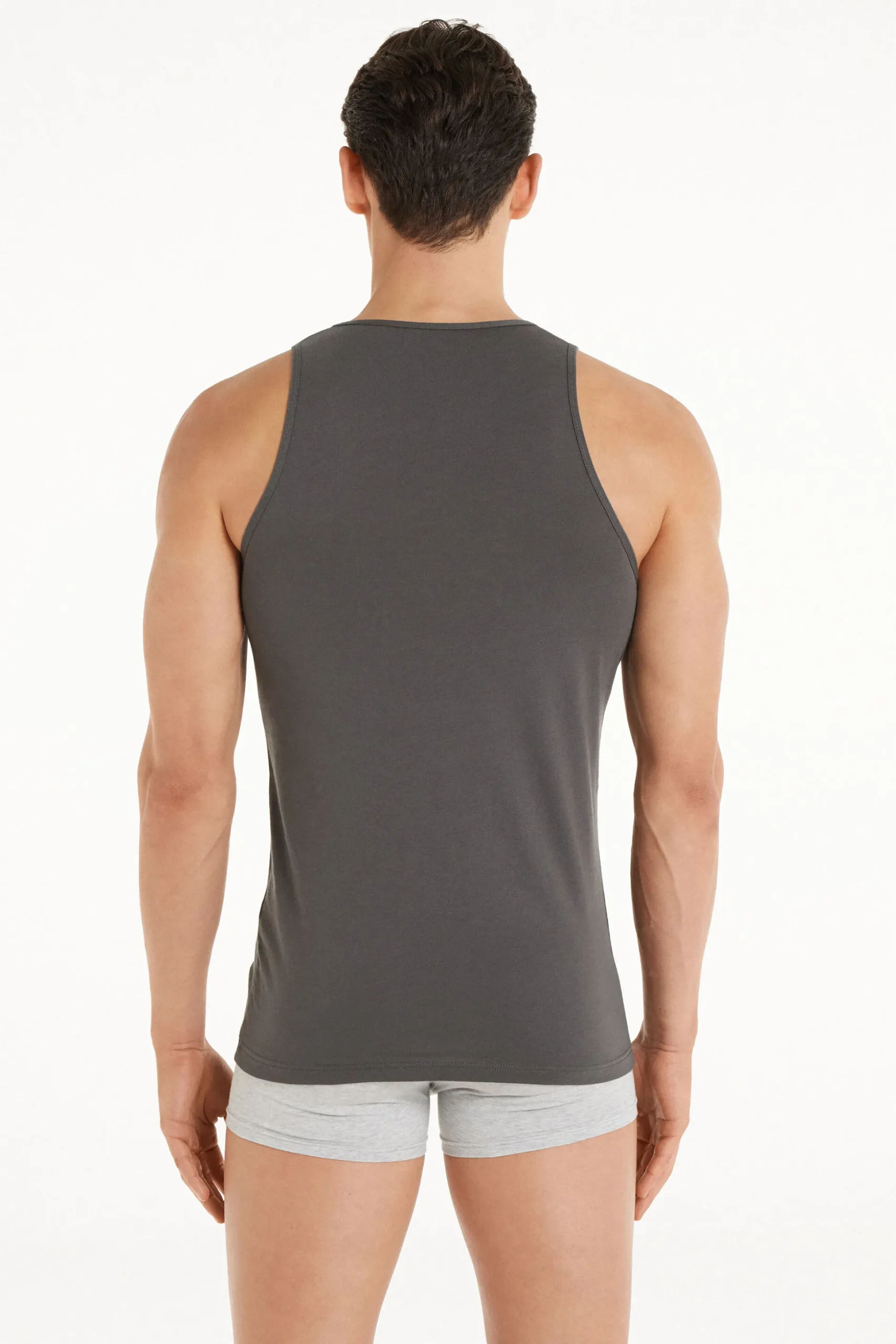 Cotton Jersey Undershirt - Tank Top Undershirts - Men | Tezenis