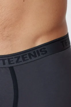 Cotton Logo Boxer Briefs With Contrasting Edging - Boxers - Men | Tezenis
