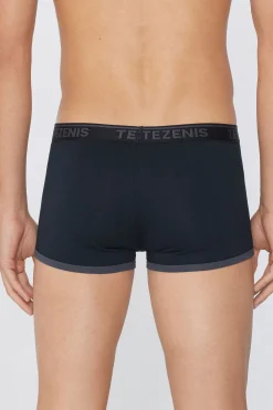 Cotton Logo Boxer Briefs With Contrasting Edging - Boxers - Men | Tezenis