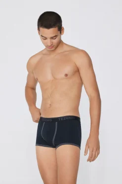 Cotton Logo Boxer Briefs With Contrasting Edging - Boxers - Men | Tezenis
