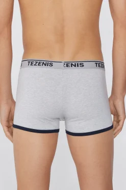 Cotton Logo Boxer Briefs With Contrasting Edging - Boxers - Men | Tezenis