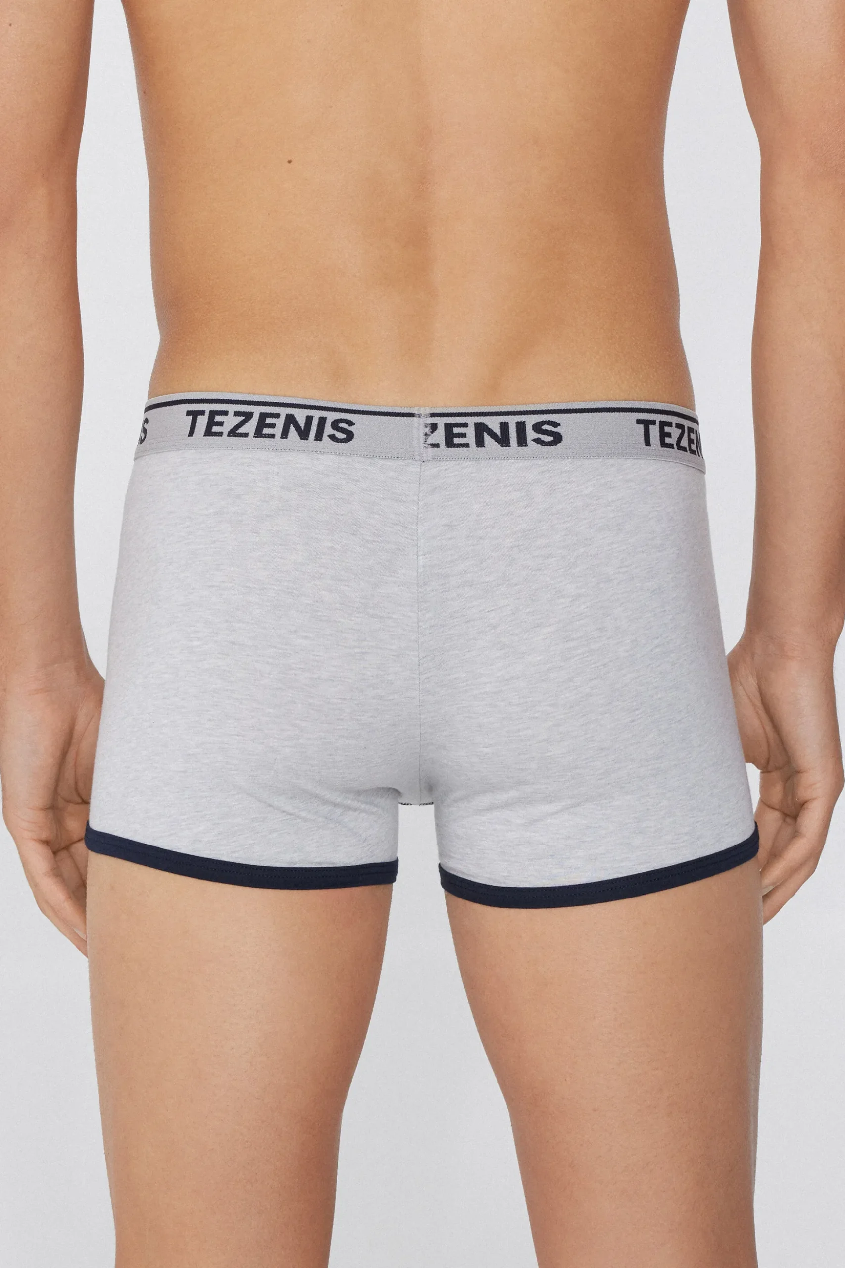 Cotton Logo Boxer Briefs With Contrasting Edging - Boxers - Men | Tezenis
