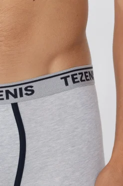 Cotton Logo Boxer Briefs With Contrasting Edging - Boxers - Men | Tezenis