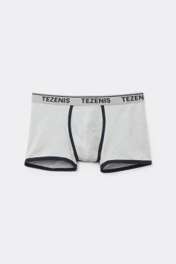 Cotton Logo Boxer Briefs With Contrasting Edging - Boxers - Men | Tezenis