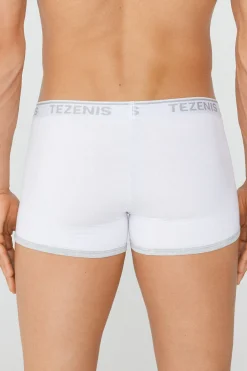 Cotton Logo Boxer Briefs With Contrasting Edging - Boxers - Men | Tezenis