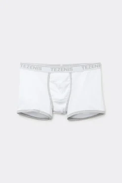 Cotton Logo Boxer Briefs With Contrasting Edging - Boxers - Men | Tezenis