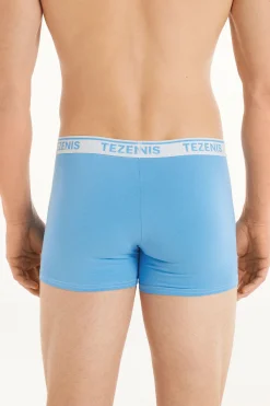 Cotton Logo Boxers With Contrasting Trim - Boxers - Men | Tezenis