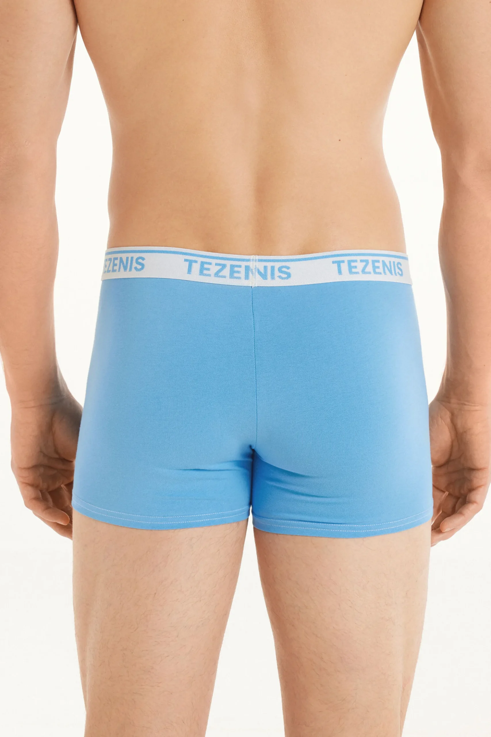 Cotton Logo Boxers With Contrasting Trim - Boxers - Men | Tezenis