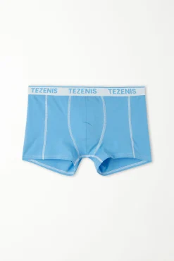 Cotton Logo Boxers With Contrasting Trim - Boxers - Men | Tezenis