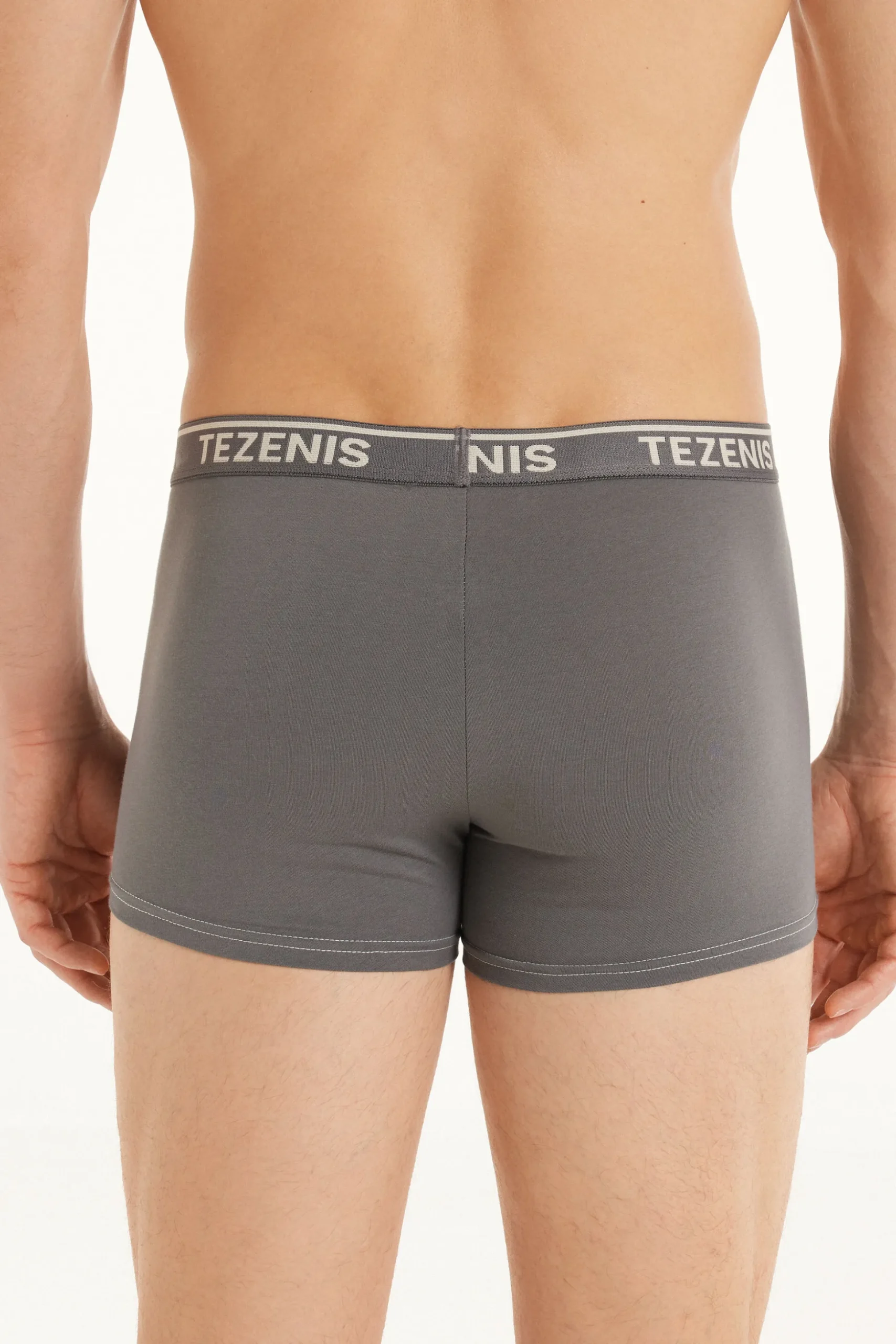Cotton Logo Boxers With Contrasting Trim - Boxers - Men | Tezenis