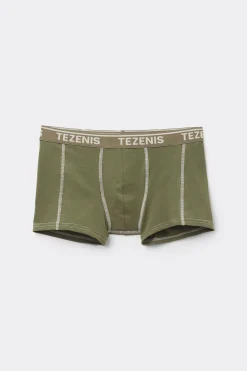 Cotton Logo Boxers With Contrasting Trim - Boxers - Men | Tezenis