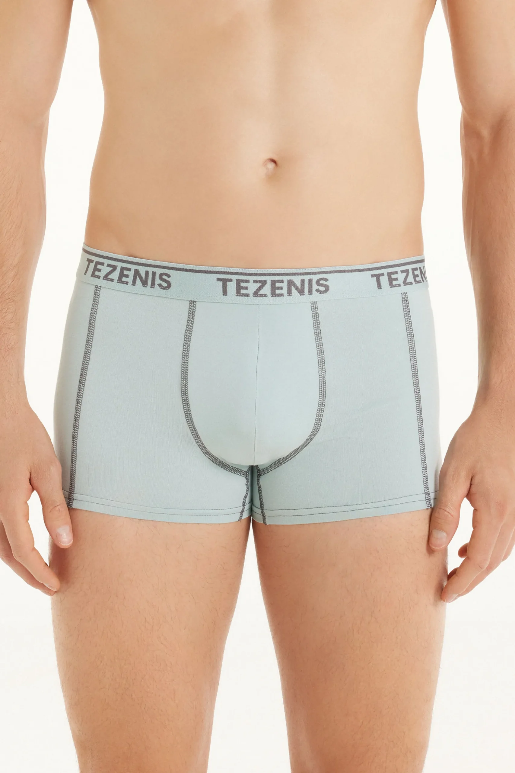 Cotton Logo Boxers With Contrasting Trim - Boxers - Men | Tezenis