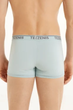 Cotton Logo Boxers With Contrasting Trim - Boxers - Men | Tezenis