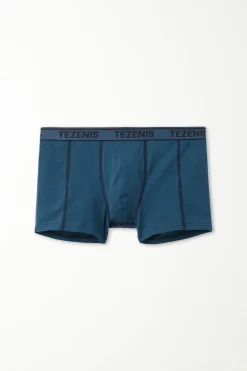 Cotton Logo Boxers With Contrasting Trim - Boxers - Men | Tezenis