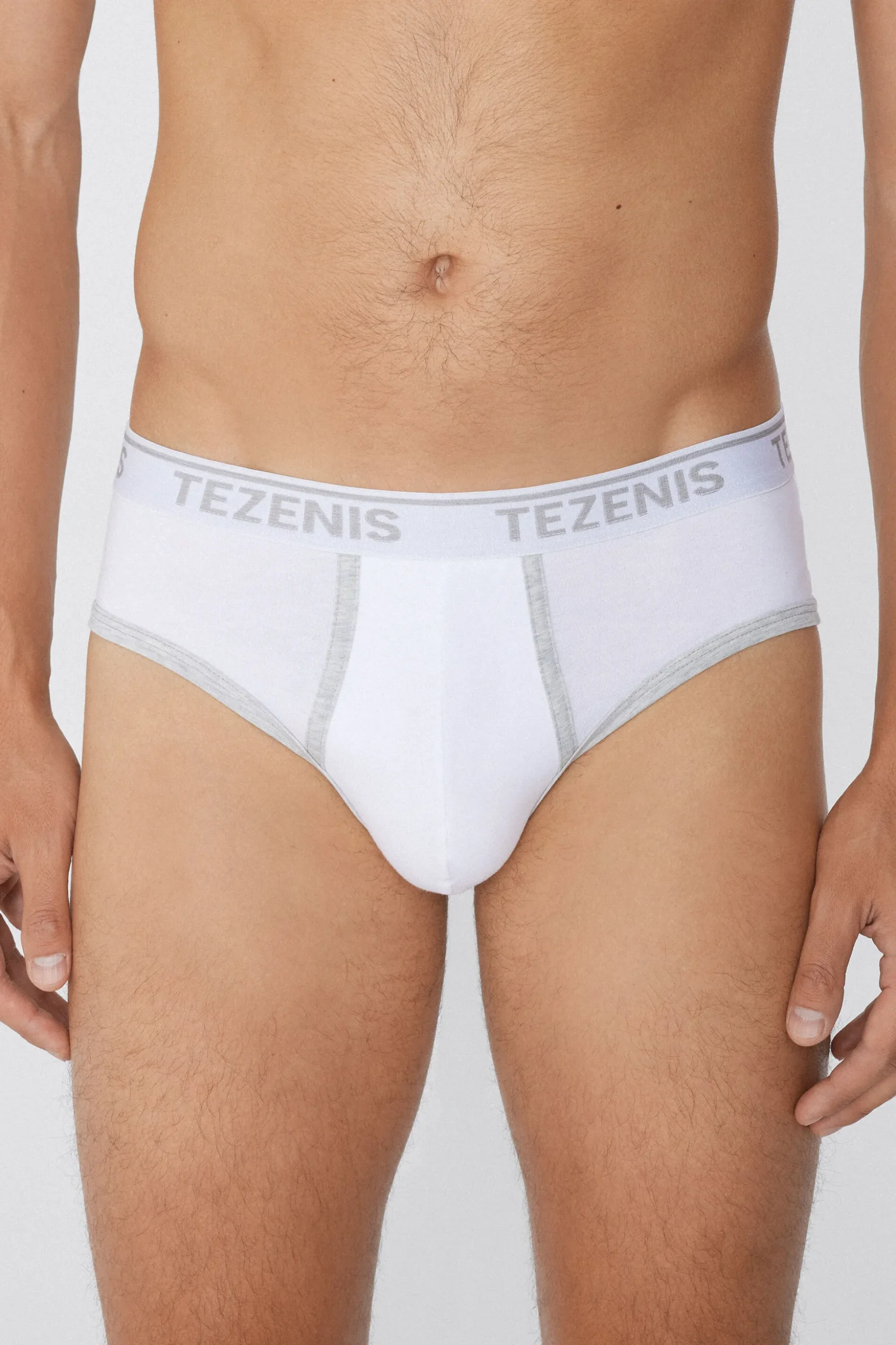 Cotton Logo Briefs With Contrasting Edging - Briefs - Men | Tezenis