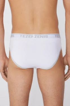 Cotton Logo Briefs With Contrasting Edging - Briefs - Men | Tezenis
