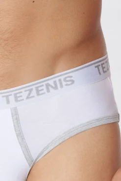 Cotton Logo Briefs With Contrasting Edging - Briefs - Men | Tezenis