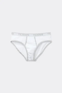 Cotton Logo Briefs With Contrasting Edging - Briefs - Men | Tezenis