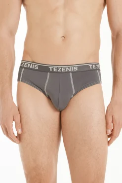 Cotton Logo Briefs With Contrasting Trim - Briefs - Men | Tezenis