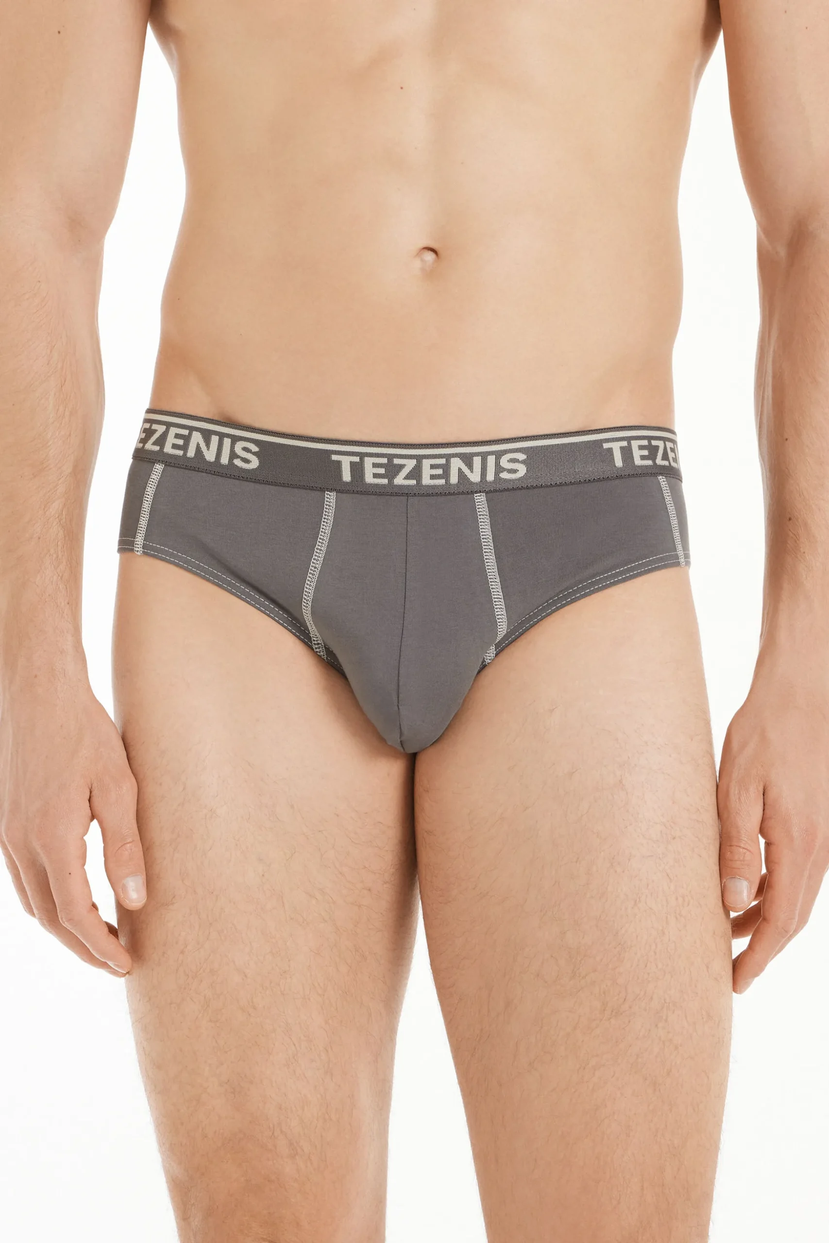 Cotton Logo Briefs With Contrasting Trim - Briefs - Men | Tezenis