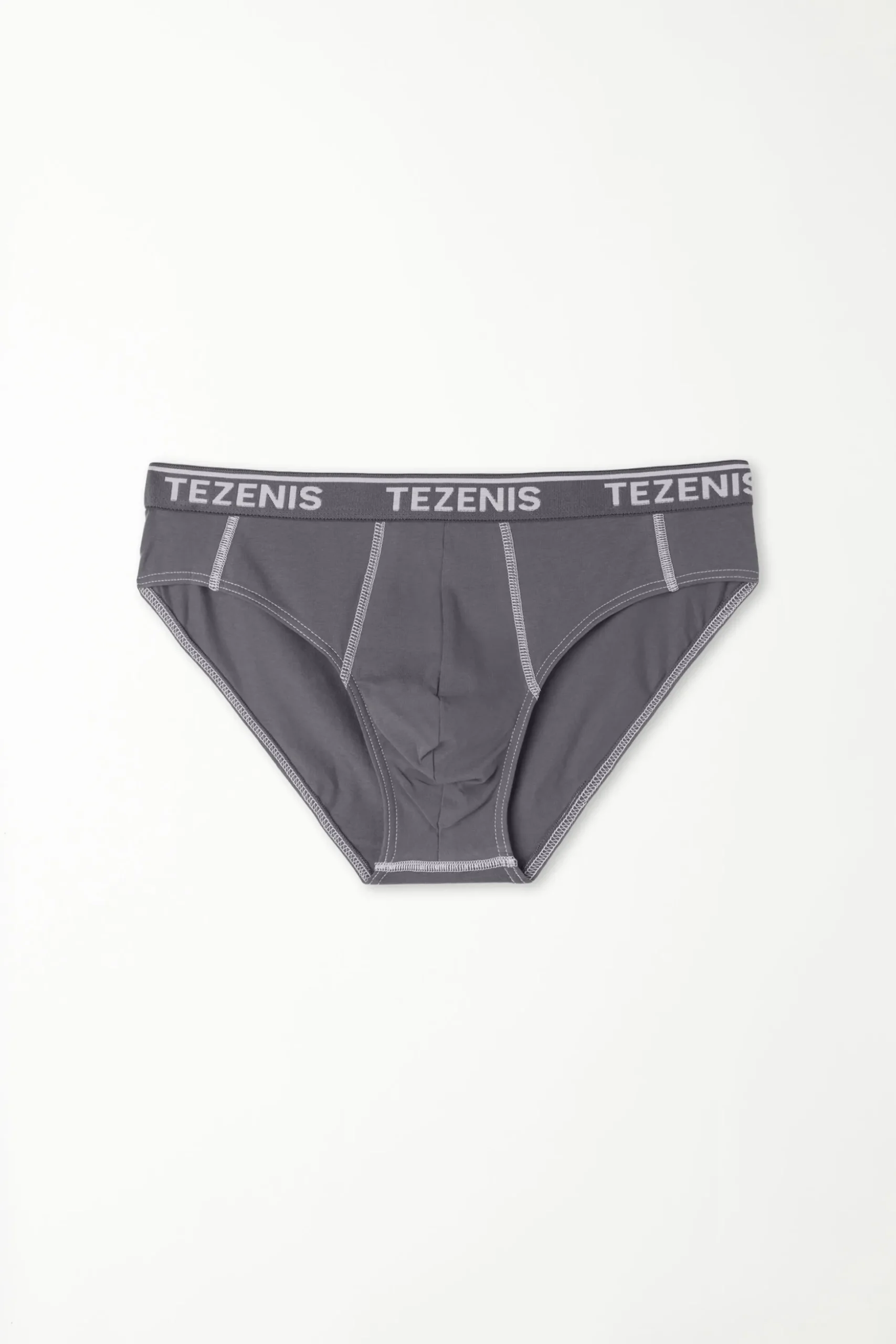 Cotton Logo Briefs With Contrasting Trim - Briefs - Men | Tezenis