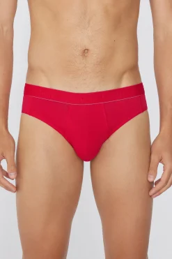 Cotton Logo Briefs With Contrasting Trim - Briefs - Men | Tezenis