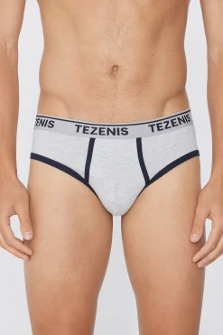 Cotton Logo Briefs With Contrasting Edging - Briefs - Men | Tezenis