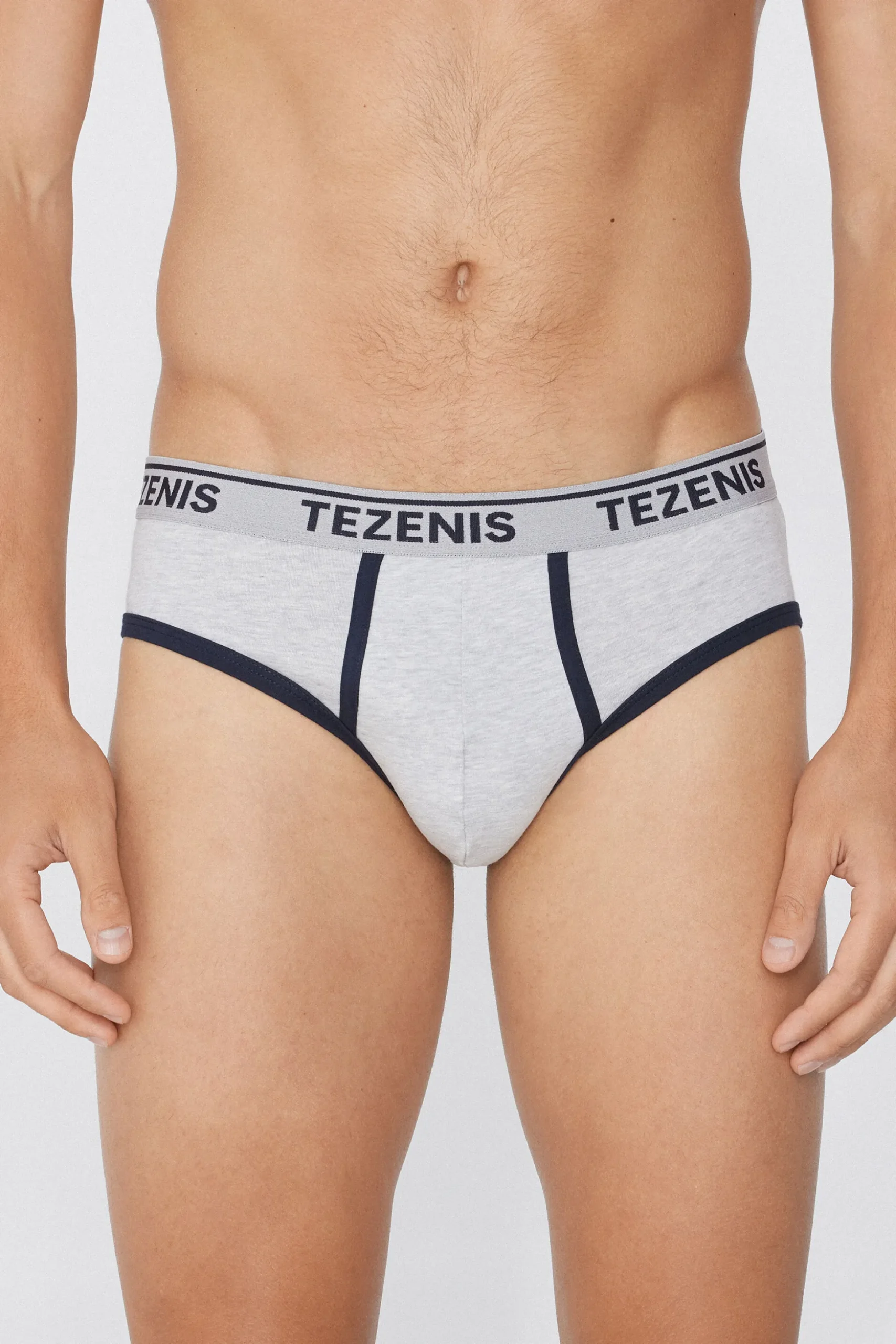 Cotton Logo Briefs With Contrasting Edging - Briefs - Men | Tezenis