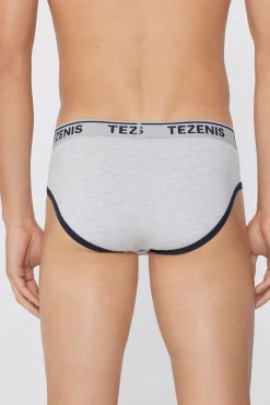 Cotton Logo Briefs With Contrasting Edging - Briefs - Men | Tezenis