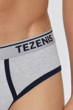 Cotton Logo Briefs With Contrasting Edging - Briefs - Men | Tezenis