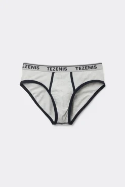 Cotton Logo Briefs With Contrasting Edging - Briefs - Men | Tezenis