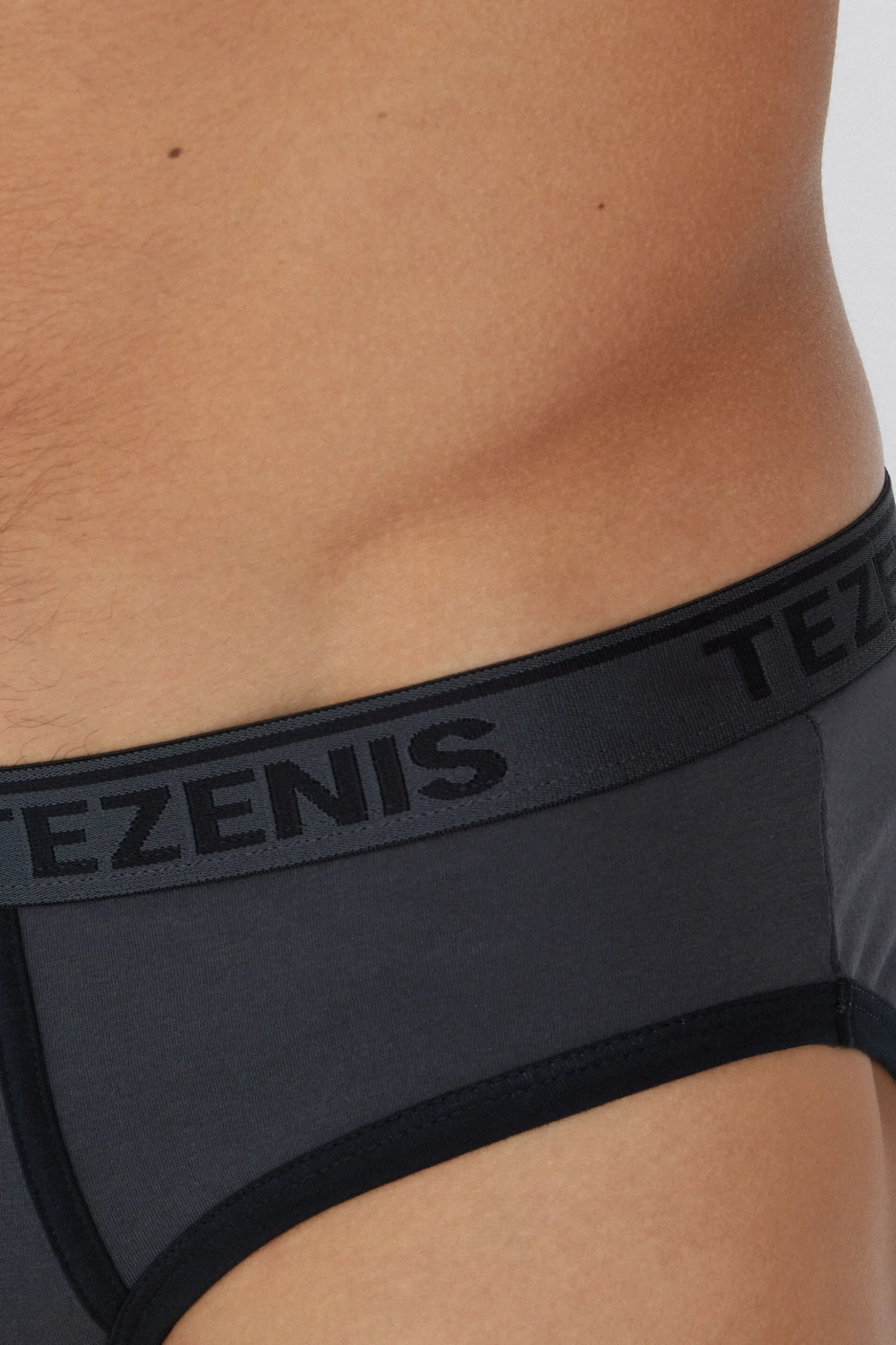 Cotton Logo Briefs With Contrasting Edging - Briefs - Men | Tezenis