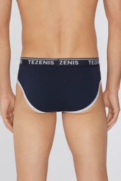 Cotton Logo Briefs With Contrasting Edging - Briefs - Men | Tezenis