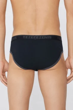 Cotton Logo Briefs With Contrasting Edging - Briefs - Men | Tezenis