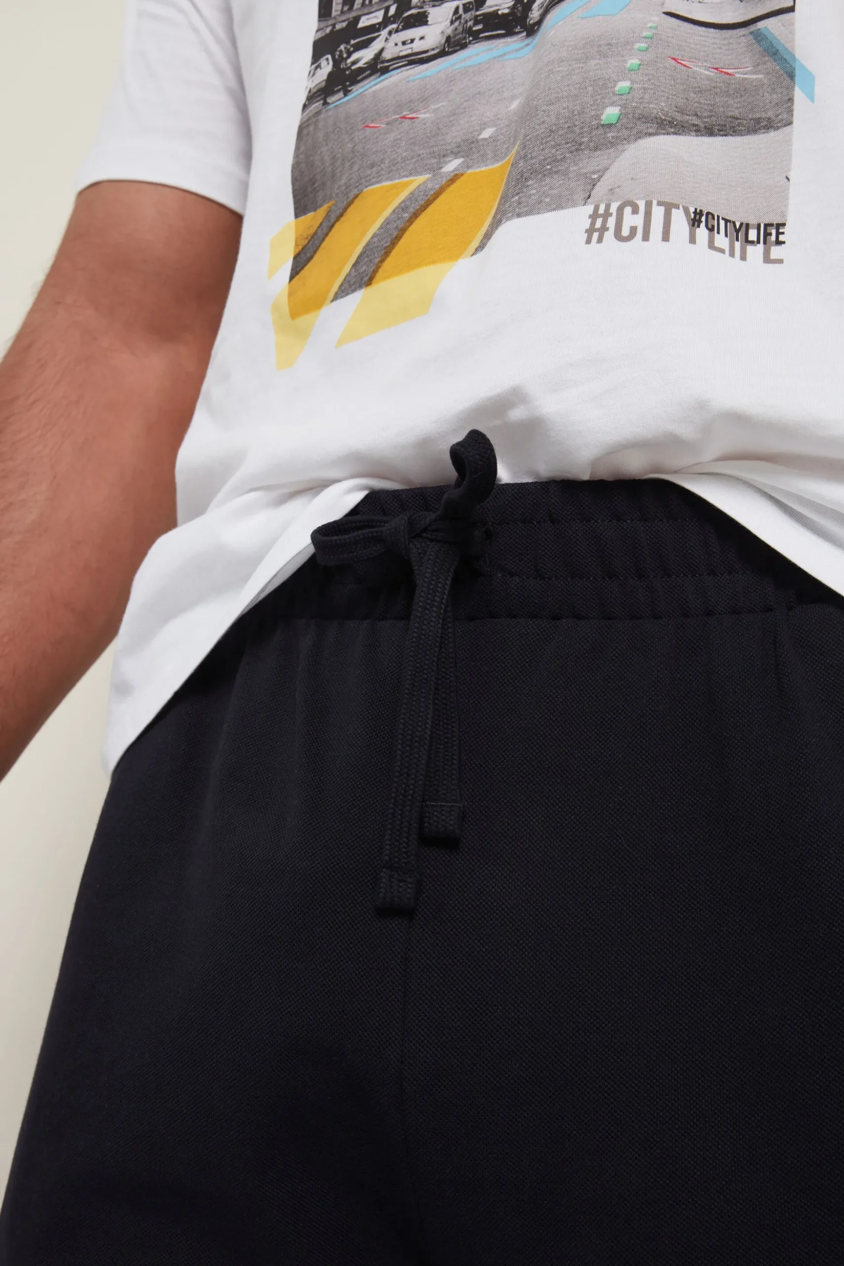 Cotton Pique Shorts - Shorts - Men | Tezenis