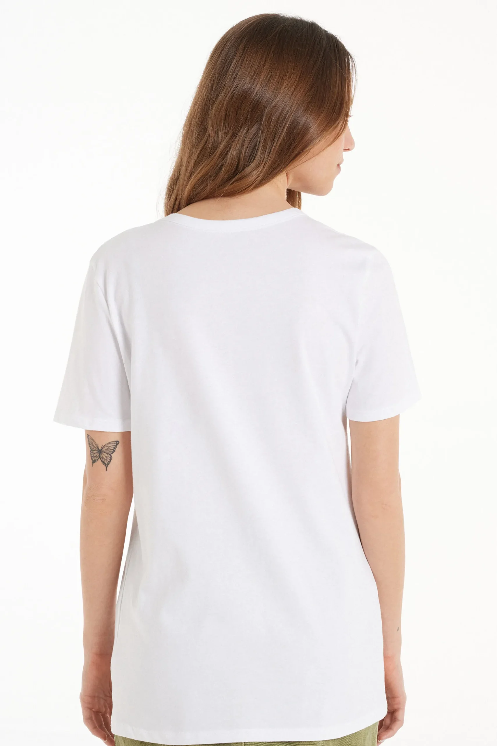 Cotton Printed T-shirt - Short-Sleeved Tops - Women | Tezenis