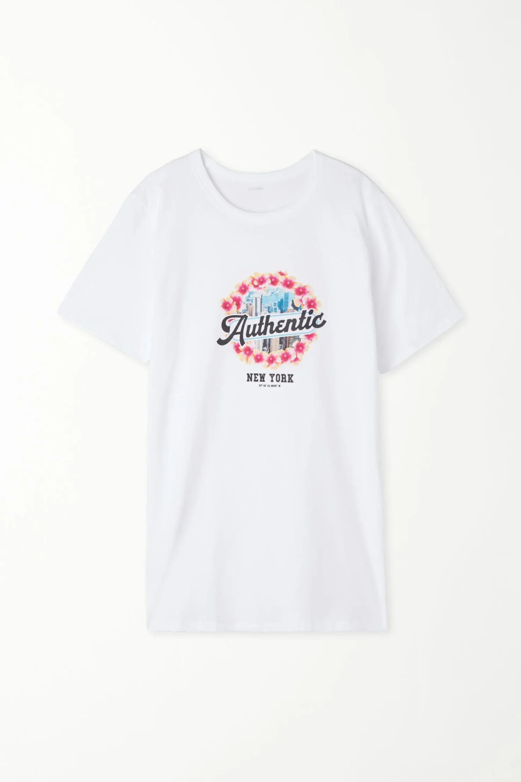 Cotton Printed T-shirt - Short-Sleeved Tops - Women | Tezenis