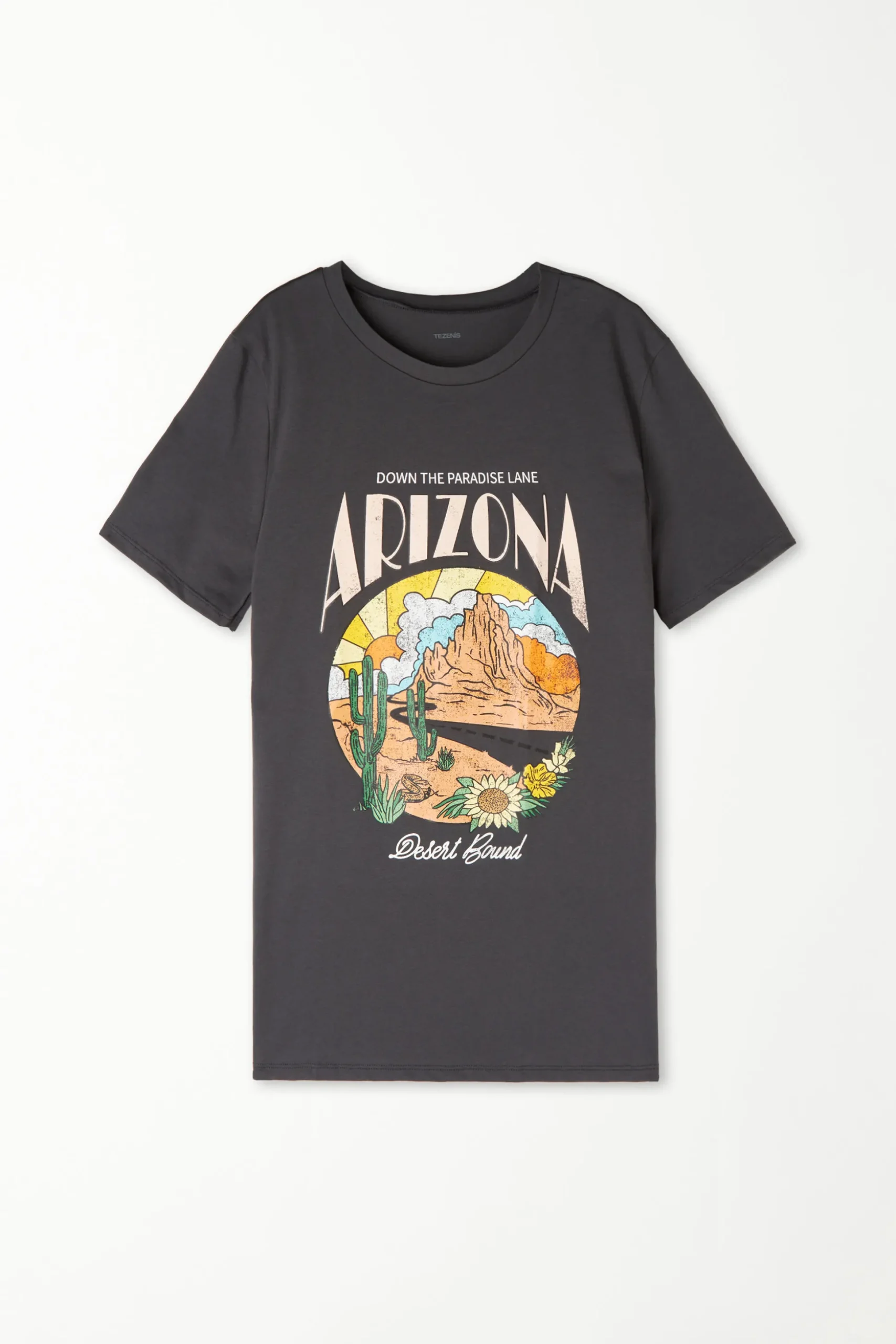 Cotton Printed T-shirt - Short-Sleeved Tops - Women | Tezenis