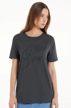 Cotton Printed T-shirt - Short-Sleeved Tops - Women | Tezenis