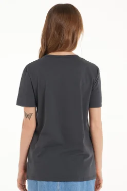 Cotton Printed T-shirt - Short-Sleeved Tops - Women | Tezenis