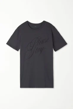 Cotton Printed T-shirt - Short-Sleeved Tops - Women | Tezenis