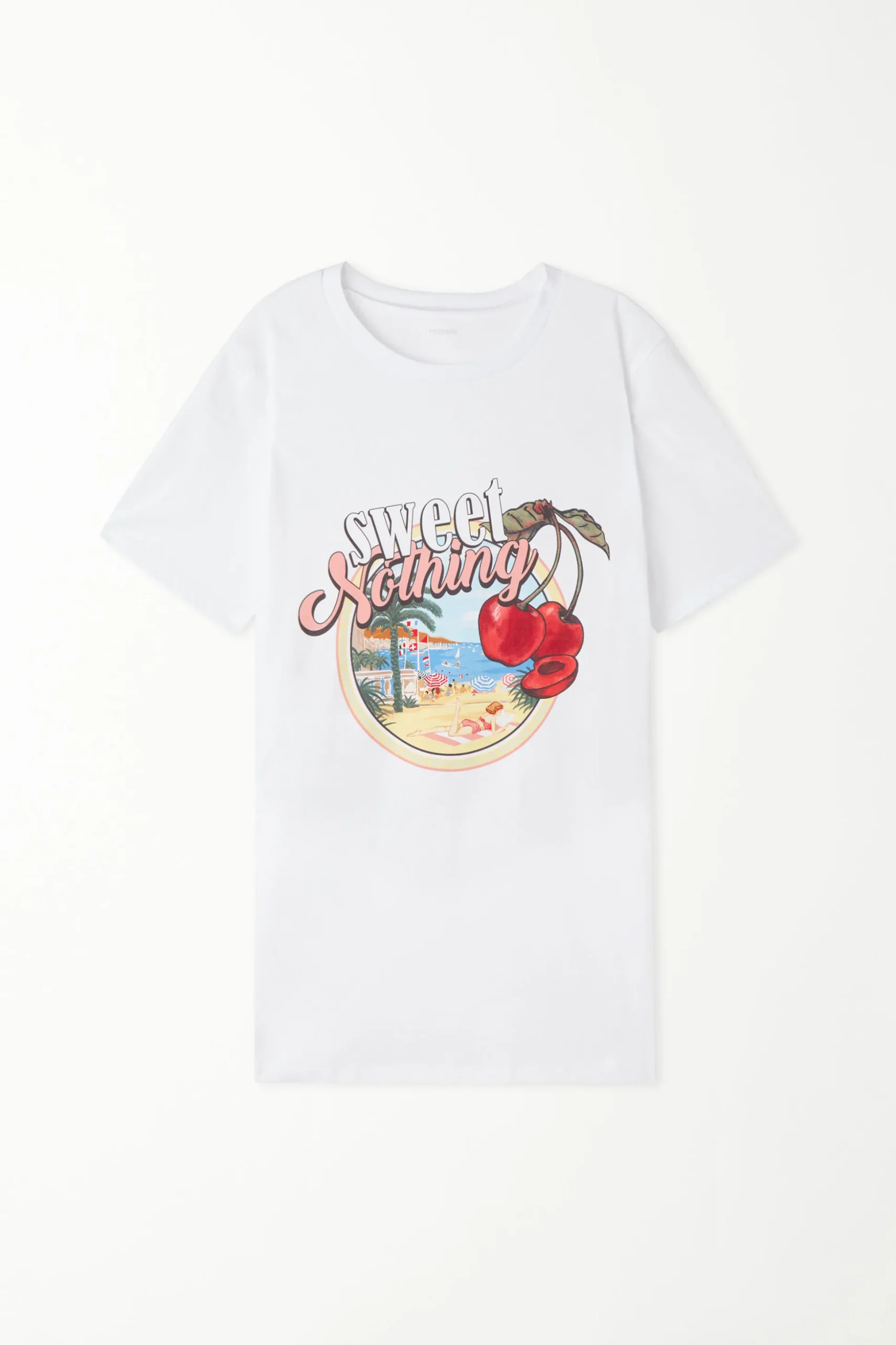 Cotton Printed T-shirt - Short-Sleeved Tops - Women | Tezenis