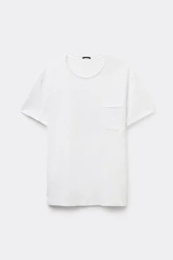Cotton T-Shirt With Breast Pocket - T-Shirts - Men | Tezenis