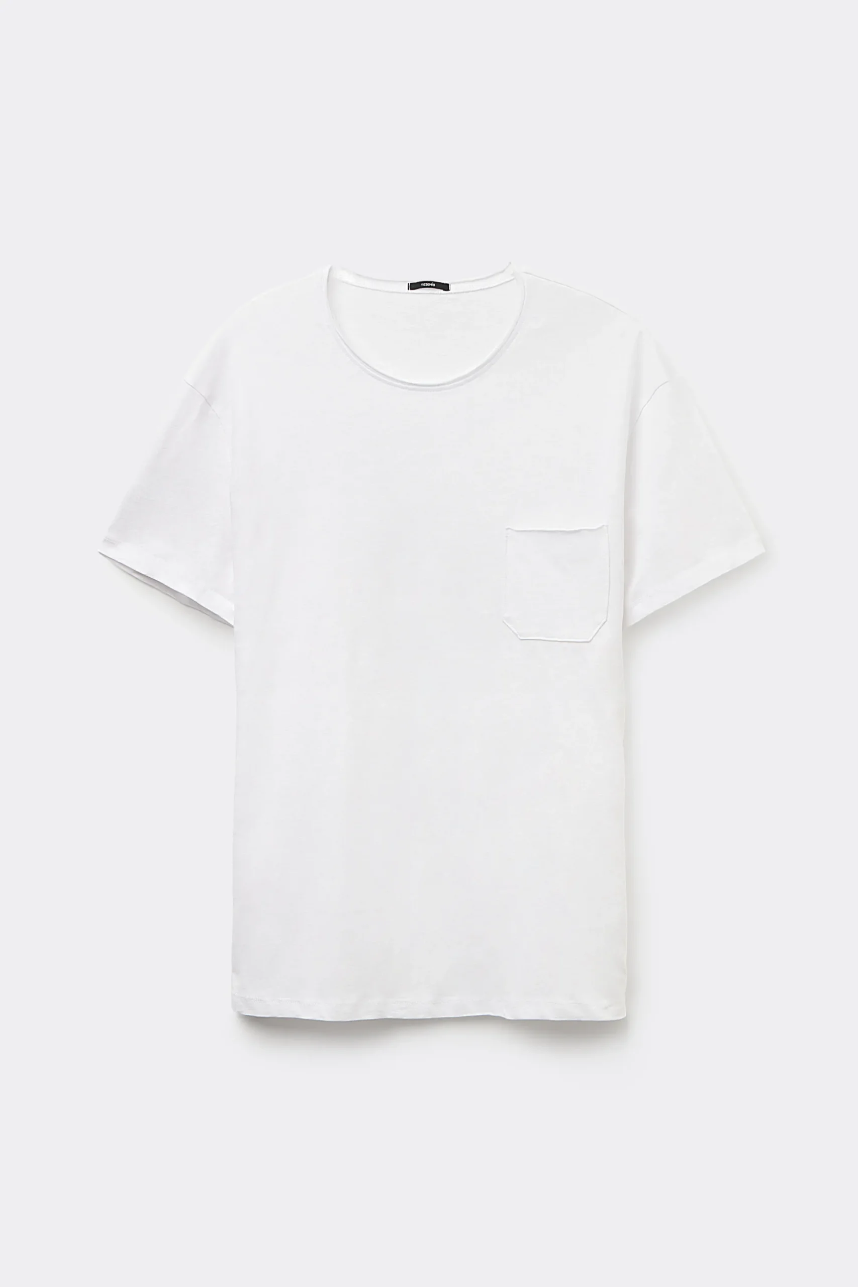 Cotton T-Shirt With Breast Pocket - T-Shirts - Men | Tezenis