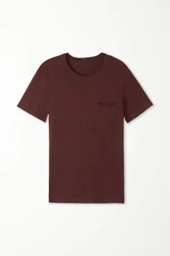 Cotton T-Shirt With Breast Pocket - T-Shirts - Men | Tezenis